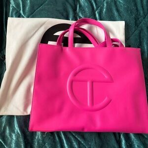Authentic Azalea Medium Telfar Shopping Bag